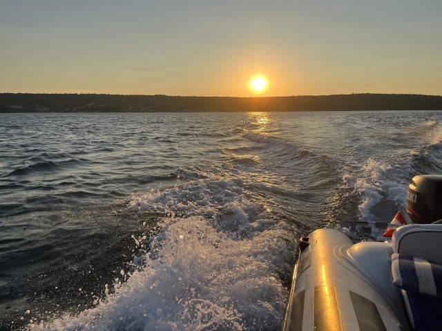 Sonnenuntergang am Karinsko More