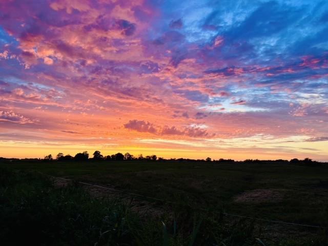 Abendhimmel über Nesse