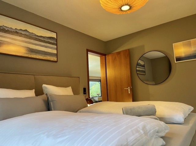 Das gemütliche Schlafzimmer mit Boxspringbett