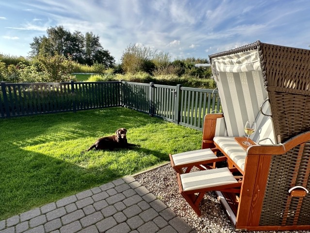 Komplett eingezäunter Garten