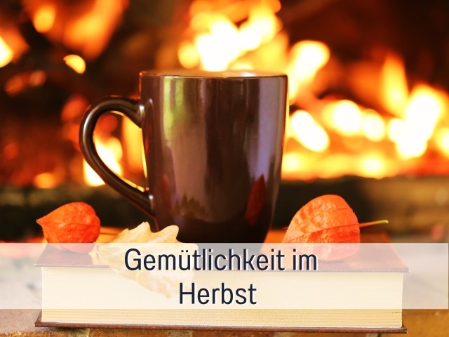 Gemütlich im Herbst und Winter  vor dem Ofen sitzen