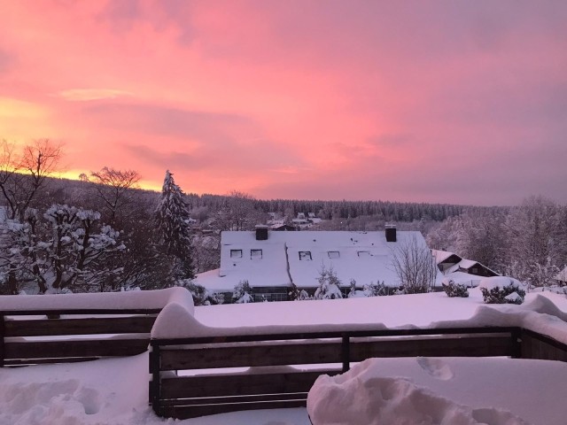 Sonnenaufgang im Winter