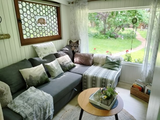Kuschelecke mit Schlafsofa