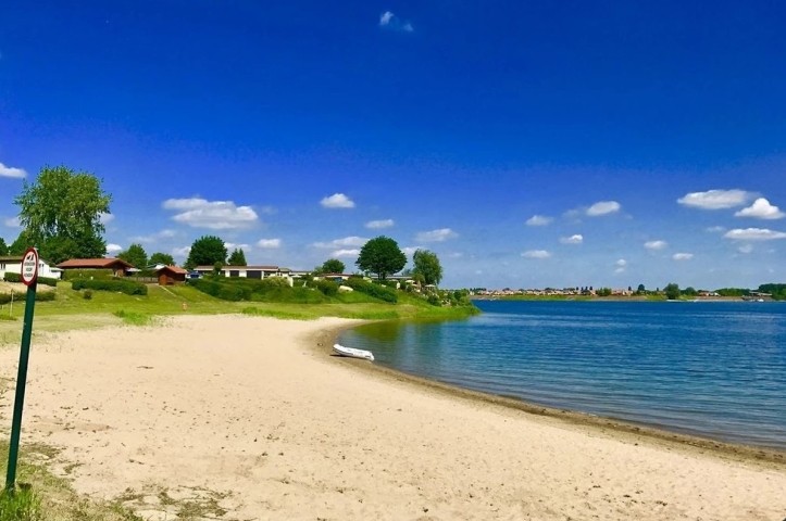 Privater Badestrand des Parks