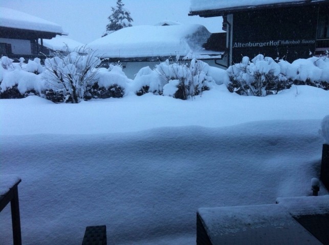 Terrasse im Winter 