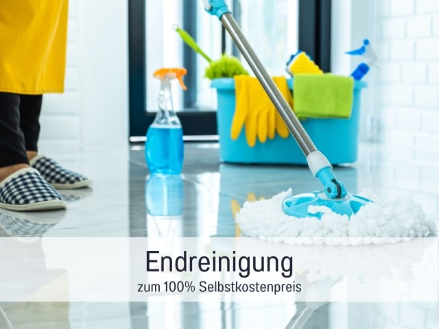 Die Reinigung macht eine Reinigungsfirma.