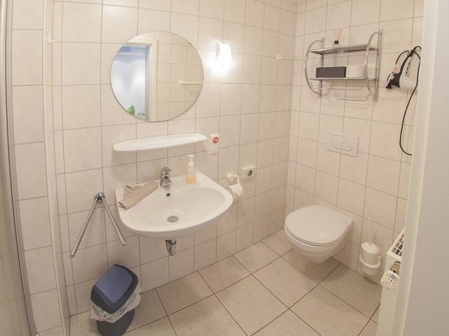 Komfortabler Waschplatz