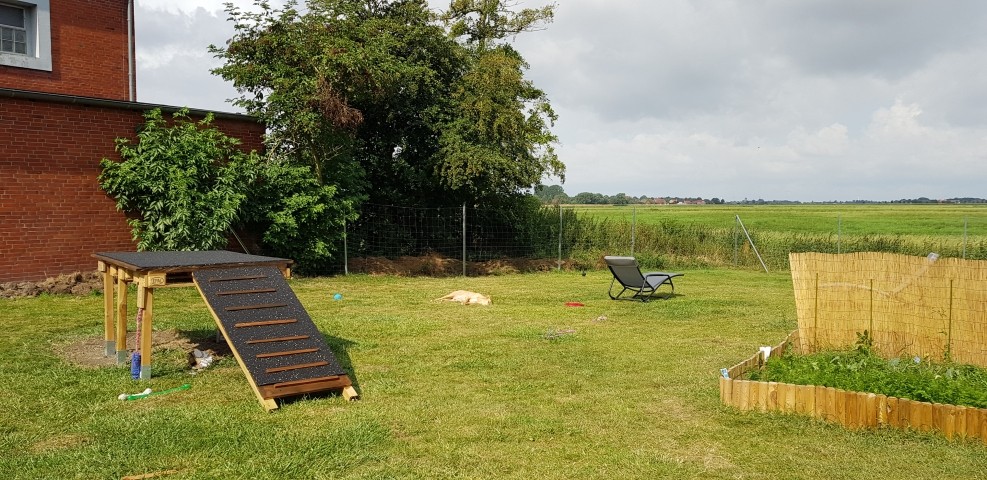 Eingezäunter Garten