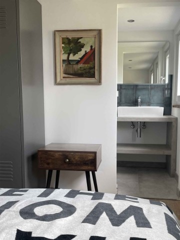 TIDE4 Amrum Apartment 6 Schlafzimmer mit angrenzendem Bad