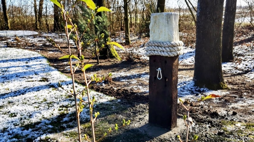 Zusätzlich zur neuen Einzäunung gibt es auch einen Anleiner.