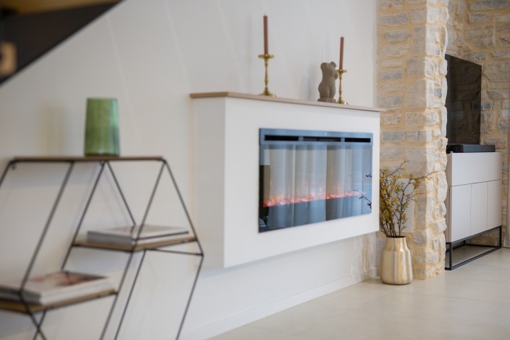 elektrischer Kamin mit Heizfunktion