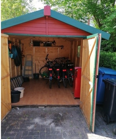 Gartenhütte für Fahrräder