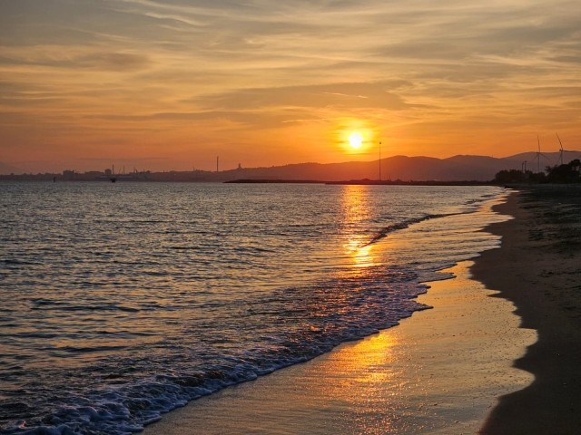Abendstimmung am Hundestrand