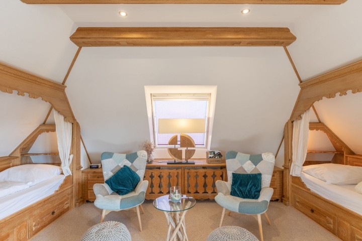 Ferienwohnung Sanddorn - Schlafraum mit Alkovenbetten ( 90x200 )