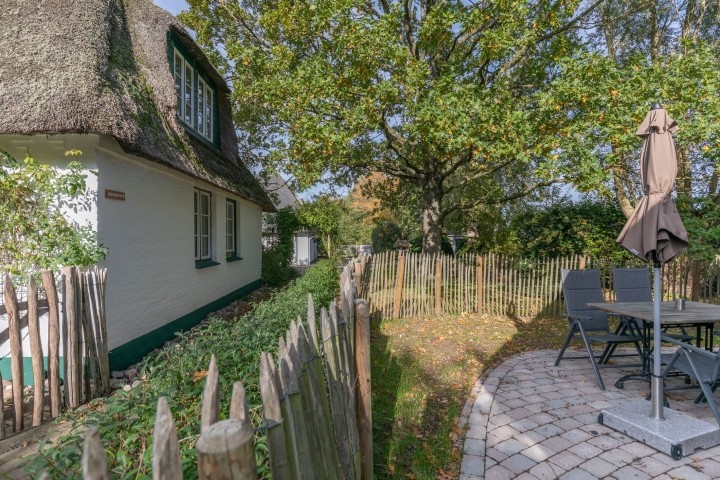 Ferienwohnung Holdunder - Die Terrasse ist eingezäunt 