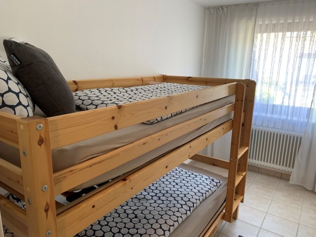 Das zweite Schlafzimmer.