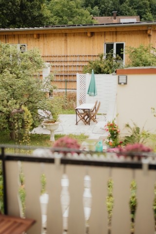 Blick vom Balkon