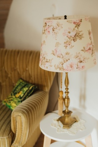 Wohnzimmer, Nostalgielampe
