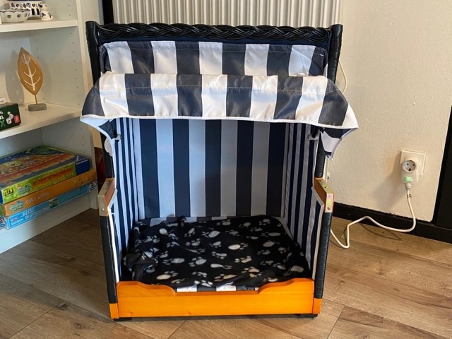 Der Vierbeiner hat seinen eigenen Strandkorb