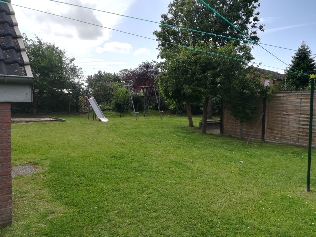 Gemeinschaftsgarten mit Wäscheleine