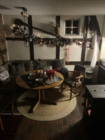 Das Backhaus weihnachtlich geschmückt