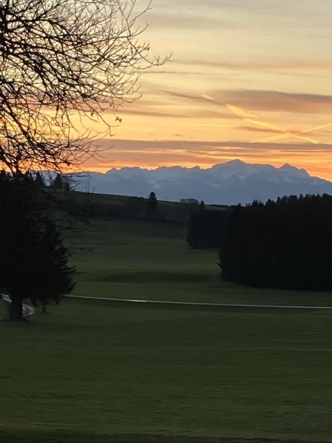 Blick beim Spazieren direkt am Hof