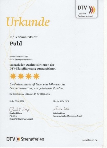 DTV 4 Sterne Klassifizierung