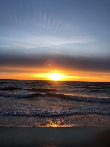 Sonnenaufgang in Damp