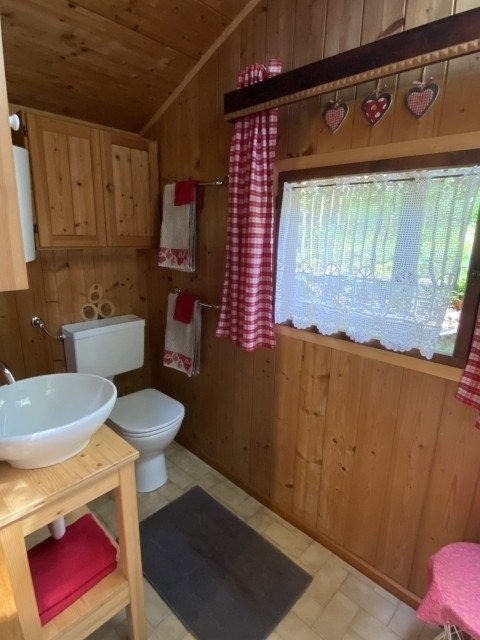 Badezimmer mit Fenster 