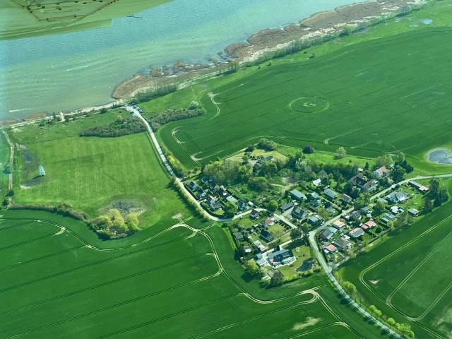 Hof Gronow von oben