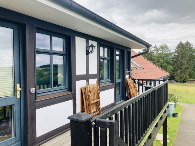 Balkon vor der Wohnung