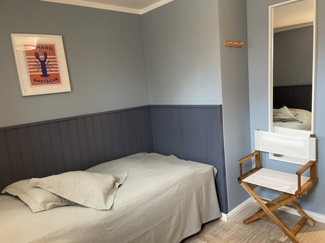 Schlafzimmer mit 2 Einzelbetten im EG