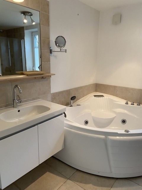 Bad mit Whirlpool und Sauna im EG
