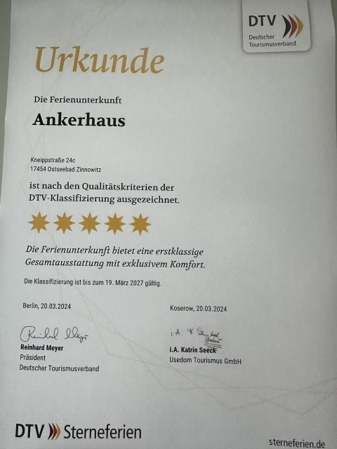 Urkunde DTV