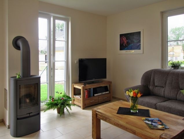 Wohnbereich mit Kamin
