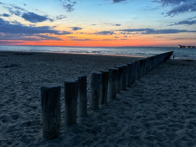 Abendstimmung am Strand in Breskens