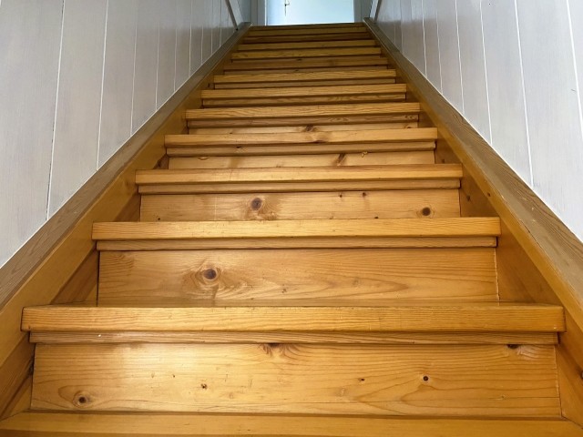 Treppe zur oberen Etage