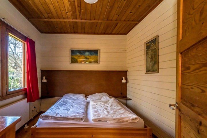 Das Schlafzimmer mit Doppelbett