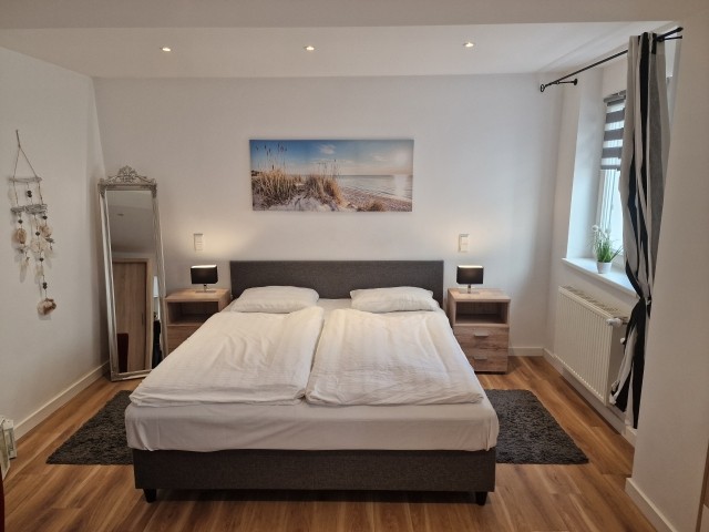 Boxspringbett im Schlafzimmer