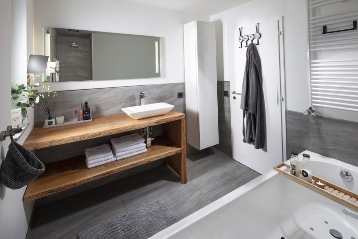 Badezimmer in Erdgeschoss