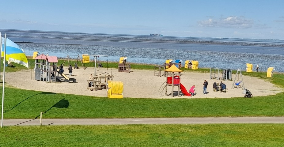 Spielplatz direkt an der Nordsee