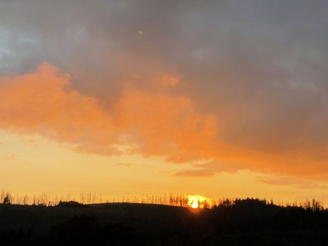 Ausblick auf den Sonnenuntergang