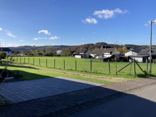 Grosse eingezäunte Wiese zum Spielen und Toben 