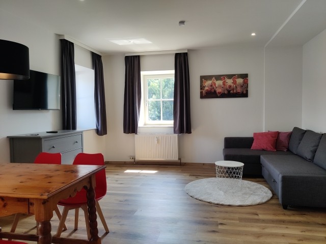 Das Motto "Schwein" zieht sich durch das gesamte Apartment.