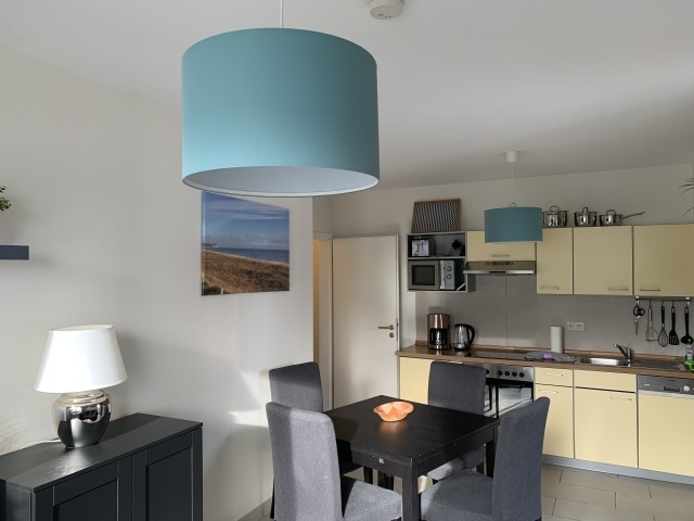 Blick in das moderne Wohnzimmer