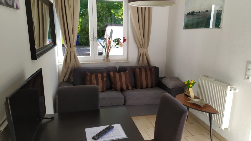 Blick in das Wohnzimmer