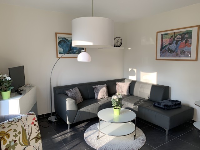 Blick in das Wohnzimmer