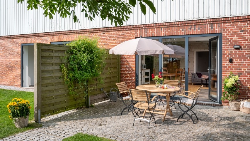 Terrasse Ferienwohnung Ankerplatz