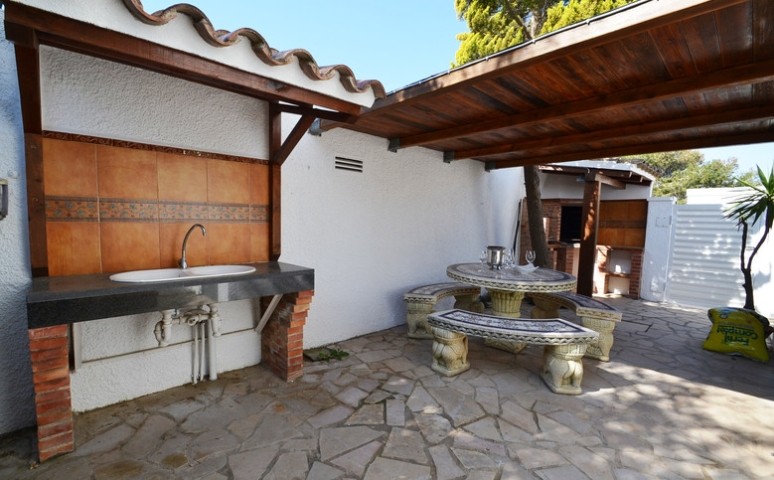 schattige Terrasse