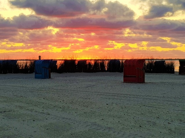 Strand bei Sonnenuntergang